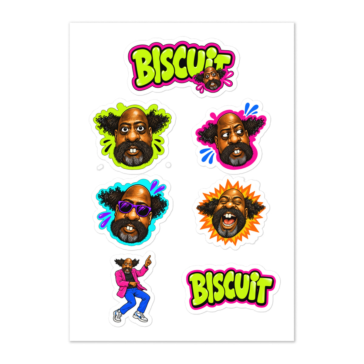 Biscuit Sticker Pack – Biscuit Johnson